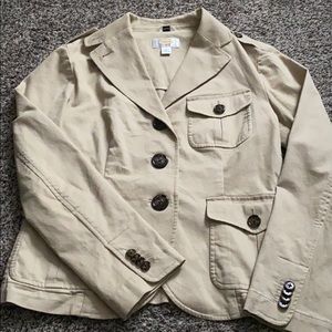 Nice military inspired cream jacket blazer
